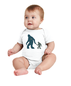 Teal & Green Sasquatch ❤️ Onesie